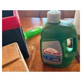 Cleaning supplies and toiletries