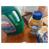 Cleaning supplies and toiletries