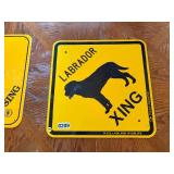 Labrador xing sign