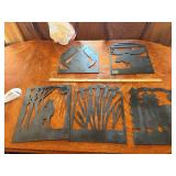 Metal outdoor scenery signs
