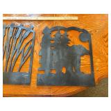 Metal outdoor scenery signs