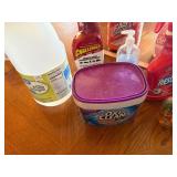 Lot of cleaning supplies