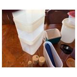 Lot of Tupperware with lids