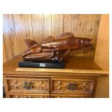Hand Carved Walleye by local artist