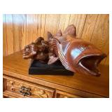 Hand Carved Walleye by local artist