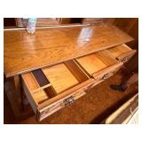 Wooden dresser set and headboard