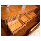 Wooden dresser set and headboard