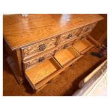 Wooden dresser set and headboard