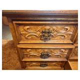 Wooden dresser set and headboard