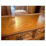 Wooden dresser set and headboard