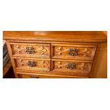 Wooden dresser set and headboard