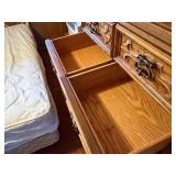 Wooden dresser set and headboard