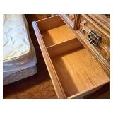 Wooden dresser set and headboard