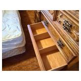 Wooden dresser set and headboard