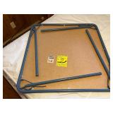 Set of 4 folding chairs and pop up table
