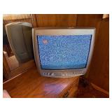 Retro tube TV with redwhiteyellow audio plug