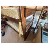 Wooden bunk bed set
