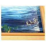 Scenic lake painting