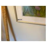 Signed flower artwork