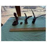 Hand Crafted eagle figurines
