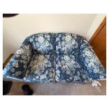 Flower print love seat
