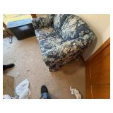 Flower print love seat