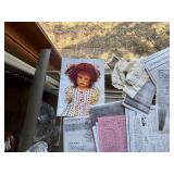bisque porcelain components for assembling or repairing antique dolls