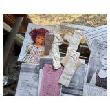 bisque porcelain components for assembling or repairing antique dolls