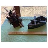 Decorative wooden boat