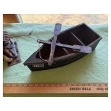 Decorative wooden boat