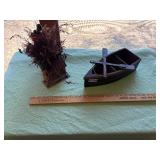 Decorative wooden boat