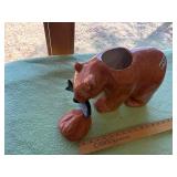 Bear with fish jar
