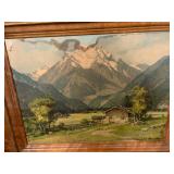Mountain landscape painting