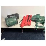 Camping lot- folding chairs, hiking backpack, sleeping bags