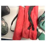 Camping lot- folding chairs, hiking backpack, sleeping bags