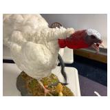 Albino full body wild white turkey mount