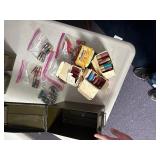 Assortment of 12 gauge ammo with 3 military ammo cans