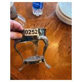 Water pitcher with silverplate stand