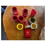 Collection of drink coozies