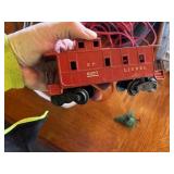 Large assortment of old model trains, tracks, and accessories