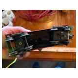 Large assortment of old model trains, tracks, and accessories