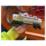 Large assortment of old model trains, tracks, and accessories