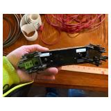 Large assortment of old model trains, tracks, and accessories