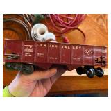 Large assortment of old model trains, tracks, and accessories