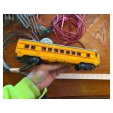 Large assortment of old model trains, tracks, and accessories