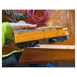 Large assortment of old model trains, tracks, and accessories