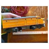 Large assortment of old model trains, tracks, and accessories