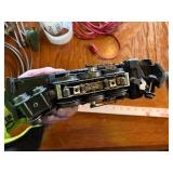 Large assortment of old model trains, tracks, and accessories