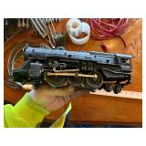Large assortment of old model trains, tracks, and accessories