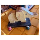 Hand carved vintage elephant toy